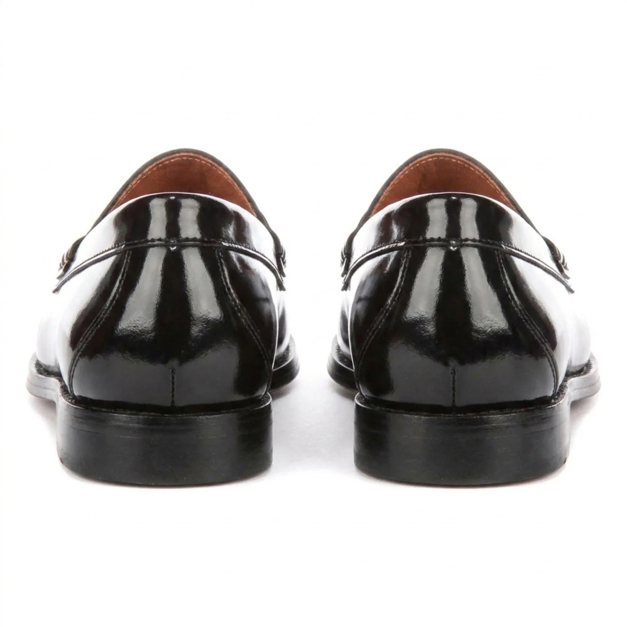 Joseph - Schwarze Herren-Penny-Slipper mit Hochglanzpolitur