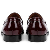 Joseph - Herren Penny Loafer aus burgunderrotem Lackleder