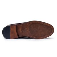 Joseph - Herren Penny Loafer aus burgunderrotem Lackleder