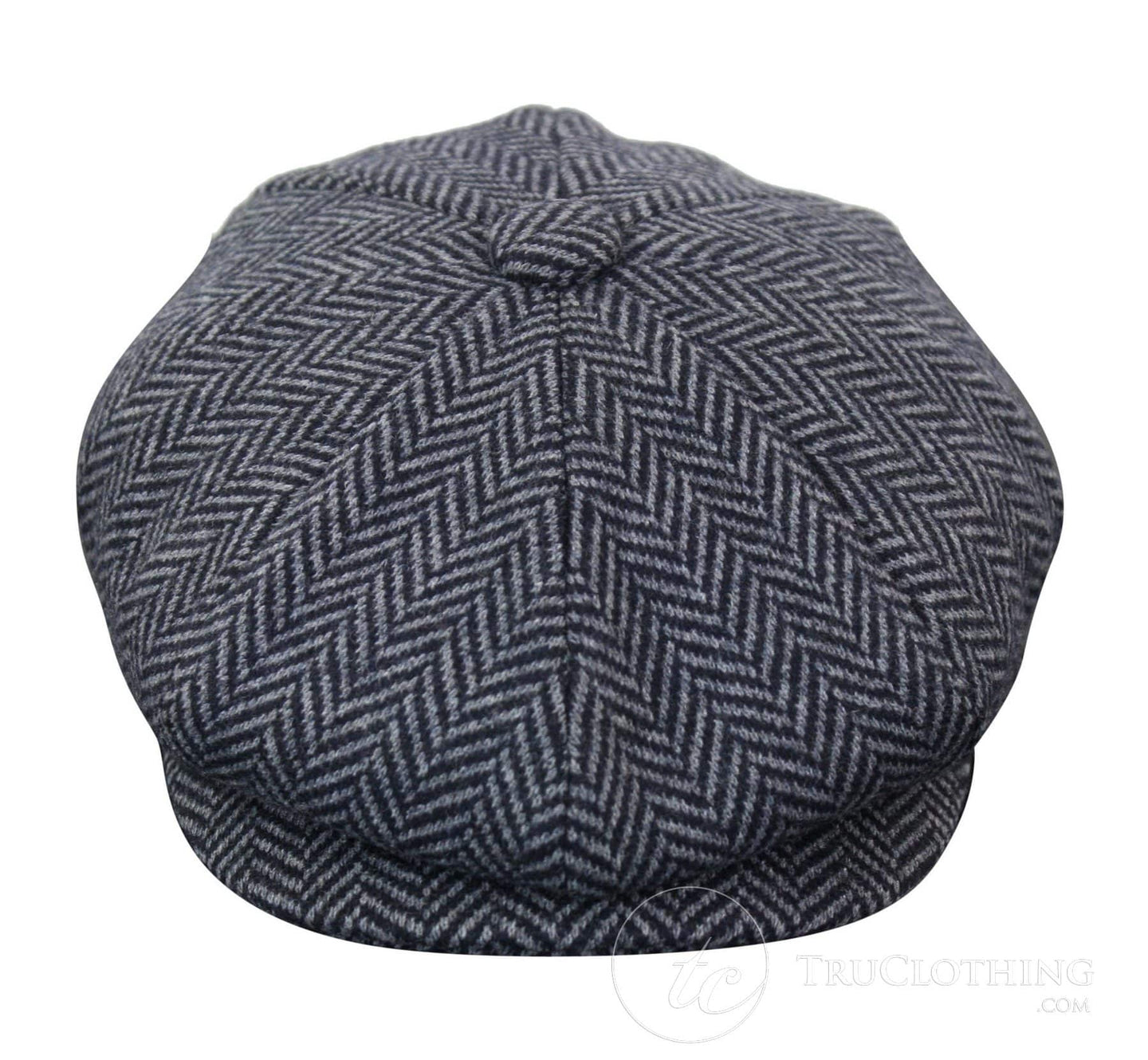 Kids Peaky Blinders Newsboy Tweed Herringbone 8 Panel Hat