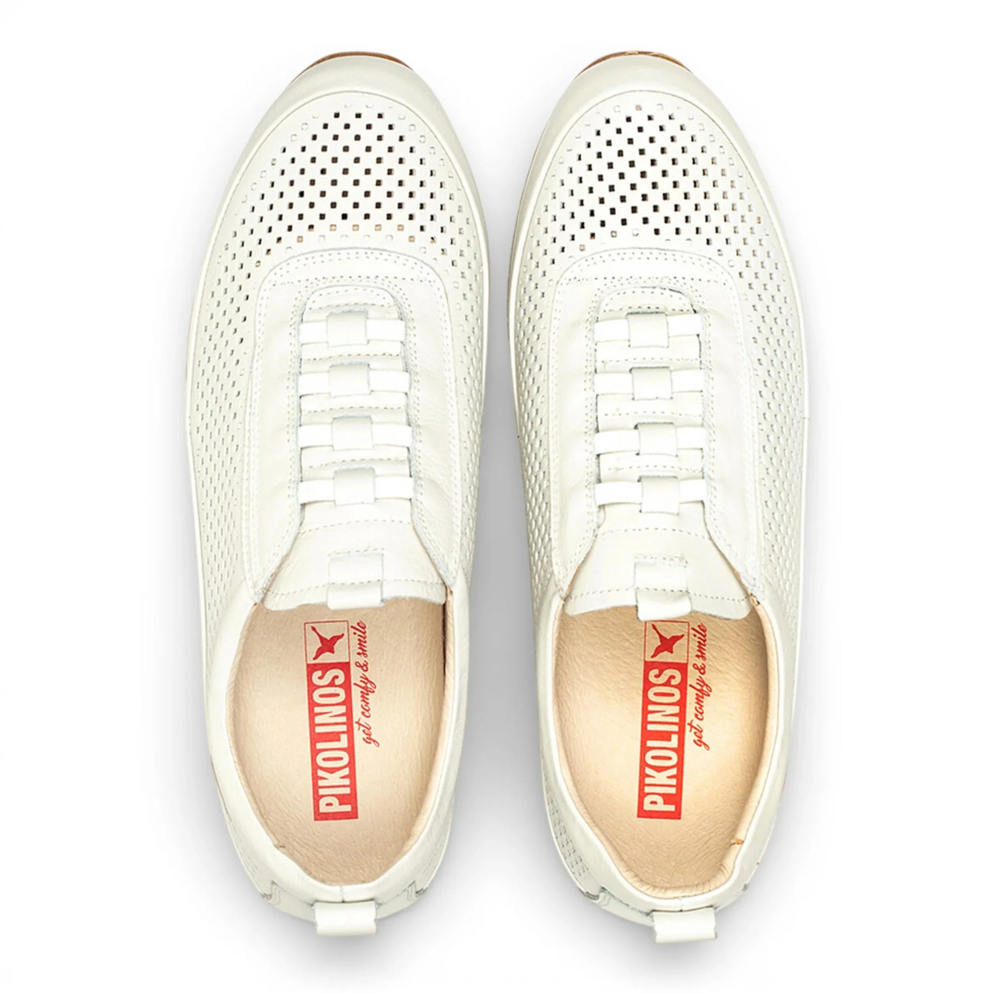 Liverpool – Weiße Herren-Sneaker aus Leder mit elastischem Bund zum Hineinschlüpfen