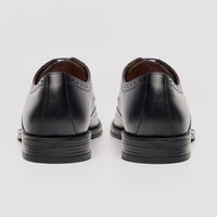 Lorenzo - Herren-Oxfordschuhe aus schwarzem, poliertem Leder