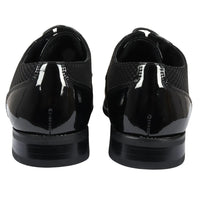 Men's Black Lace Up Derby Shoes
