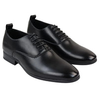 Men's Lace Up Black Derby Oxford Shoes