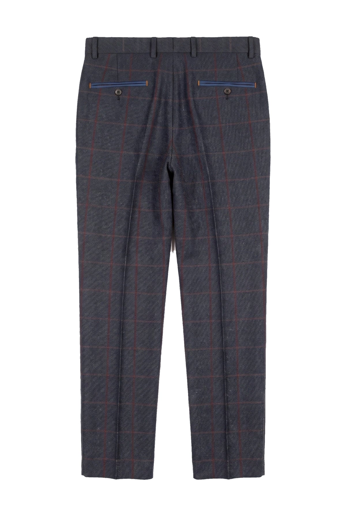 Madrid - Blaue Tweedhose für Herren