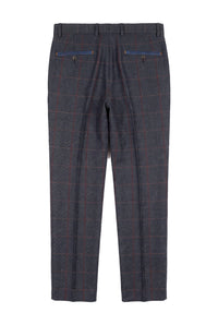 Madrid - Blaue Tweedhose für Herren