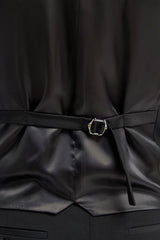 Malibu - Schwarze, taillierte Herrenweste