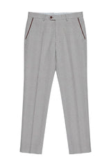 Mark – Beige karierte Herrenhose