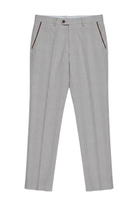 Mark – Beige karierte Herrenhose