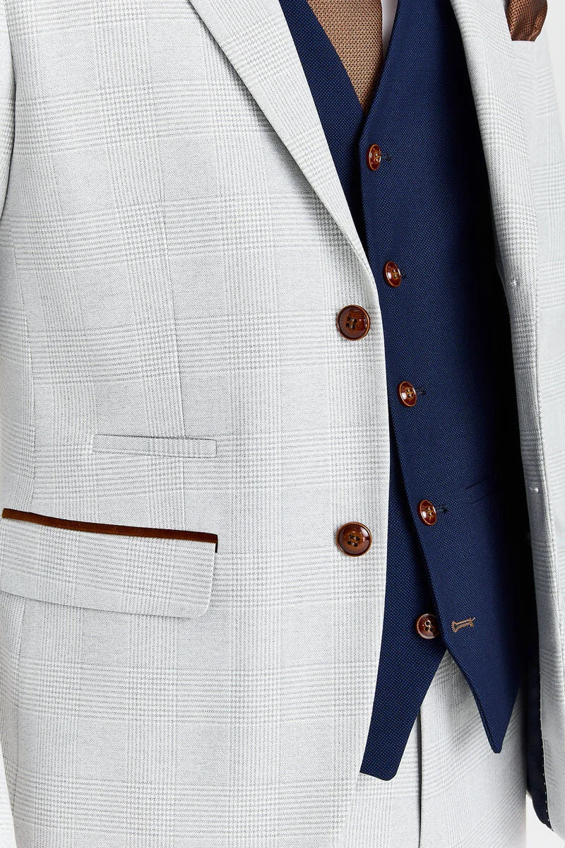 Mark Stone Anzug mit kontrastierender Mayfair-Weste in Marineblau
