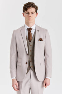 Mayfair Stone Anzug mit strukturierter Oberfläche und Harris Brown Tweed-Weste