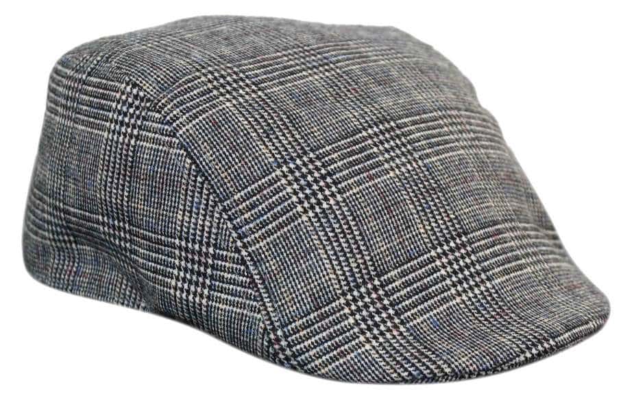 Marc Darcy Hampton Mens Tweed Vintage Retro Grandad Flat Caps Hats Peaky Blinders Check Classic