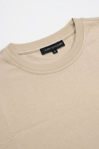 Beige Herren-T-Shirt aus klassischem Baumwollmischgewebe