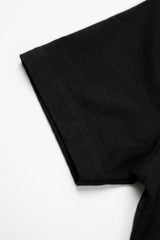 Schwarzes Herren-T-Shirt aus klassischem Baumwollmischgewebe