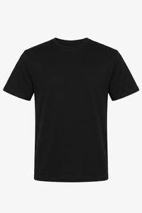 Schwarzes Herren-T-Shirt aus klassischem Baumwollmischgewebe