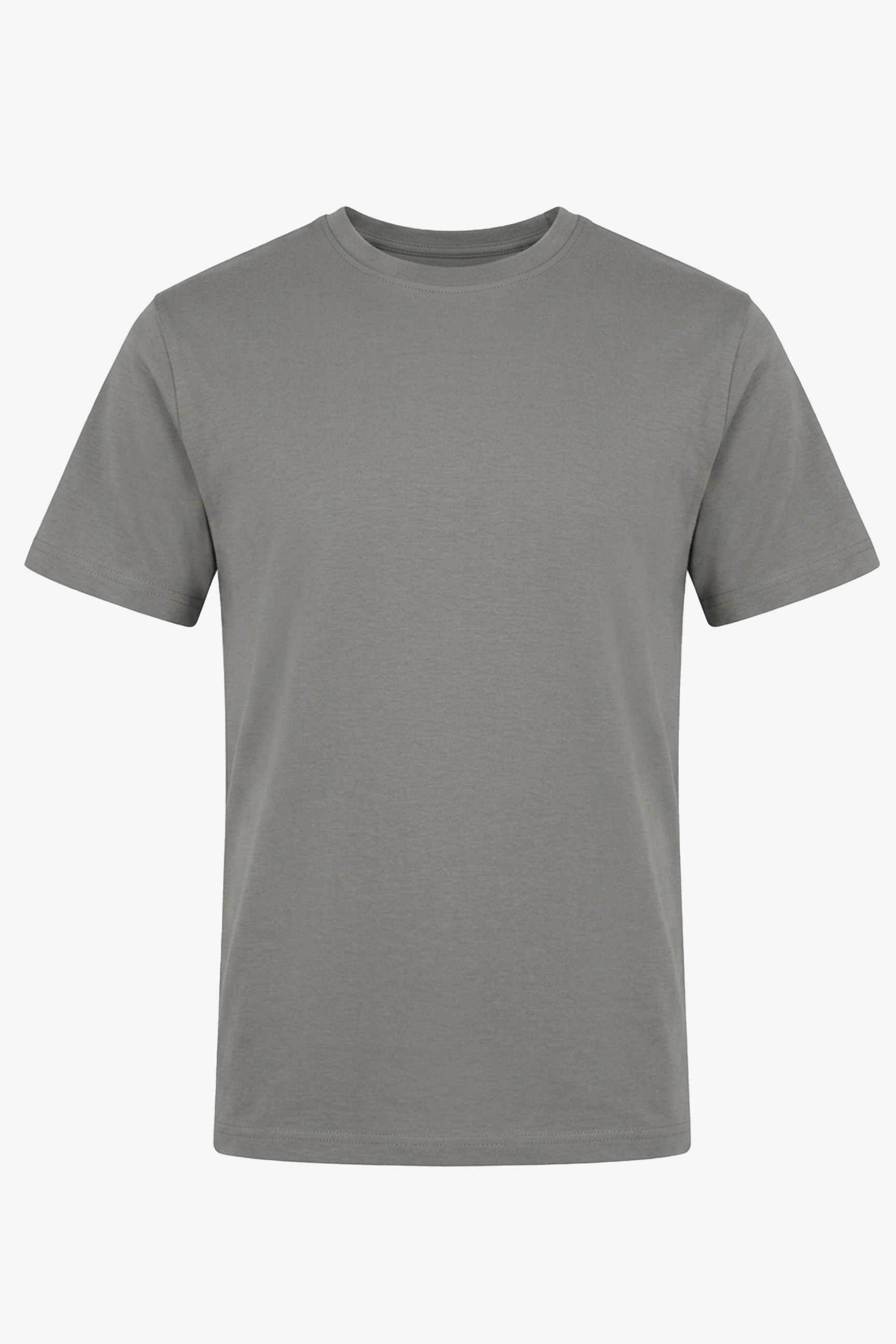 Klassisches Herren-T-Shirt aus Baumwollmischgewebe in Anthrazit