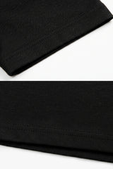 Klassisches schwarzes Herren-T-Shirt aus Baumwolle