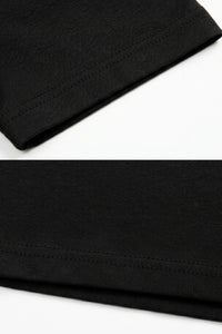 Klassisches schwarzes Herren-T-Shirt aus Baumwolle