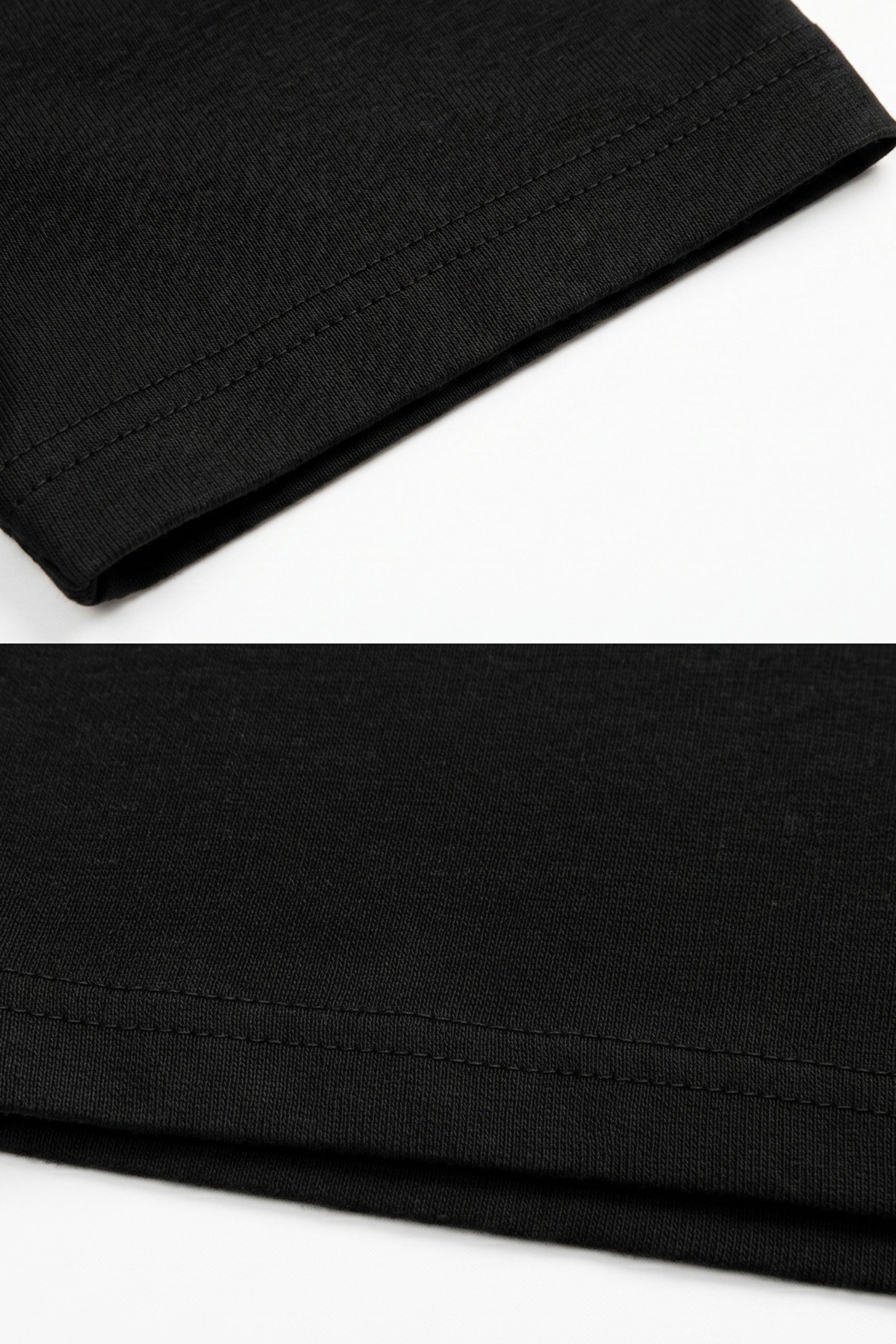 Klassisches schwarzes Herren-T-Shirt aus Baumwolle