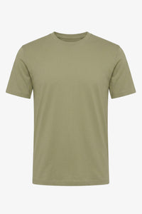 Klassisches olivgrünes Baumwoll-T-Shirt für Herren