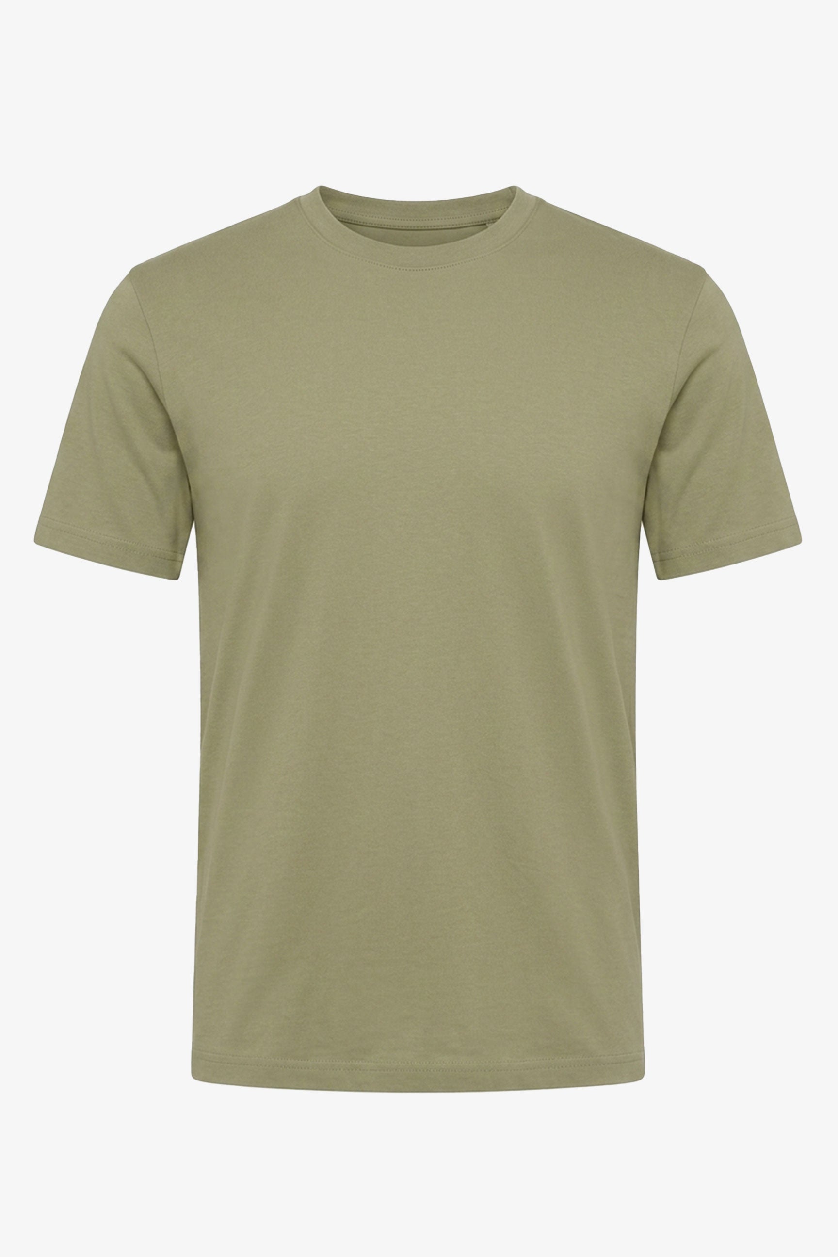 Klassisches olivgrünes Baumwoll-T-Shirt für Herren