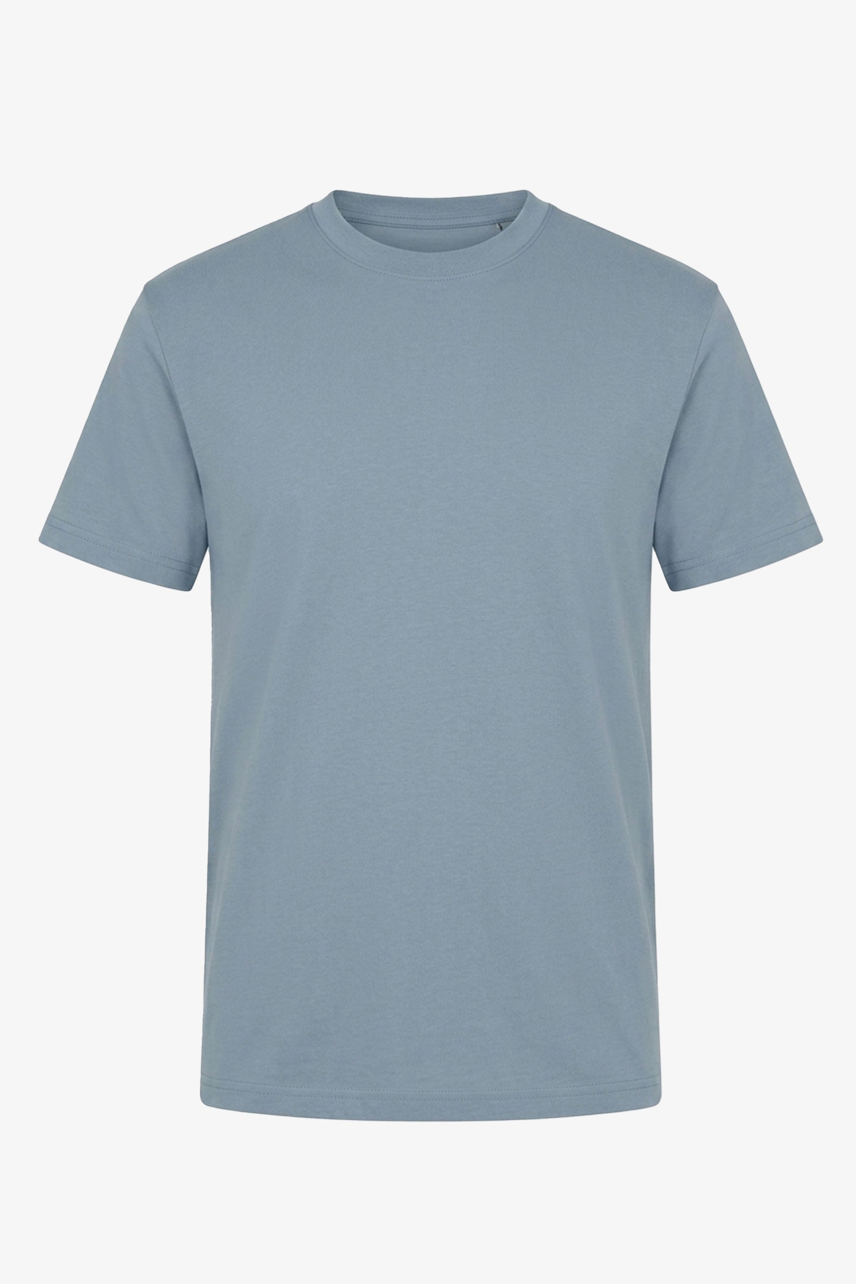 Klassisches hellblaues Baumwoll-T-Shirt für Herren