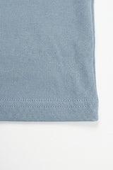 Klassisches hellblaues Baumwoll-T-Shirt für Herren