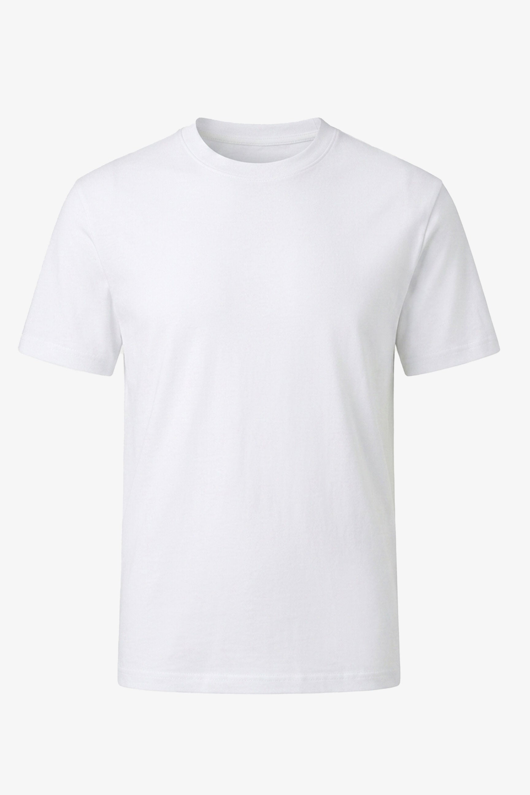Klassisches weißes Herren-T-Shirt aus Baumwolle