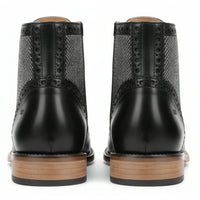 Herren-Brogue-Stiefeletten mit Flügelkappe