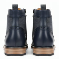 Herren-Brogue-Stiefeletten mit Flügelkappe