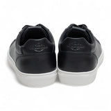 Schwarze Herren-Sneaker aus Leder mit Schnürung