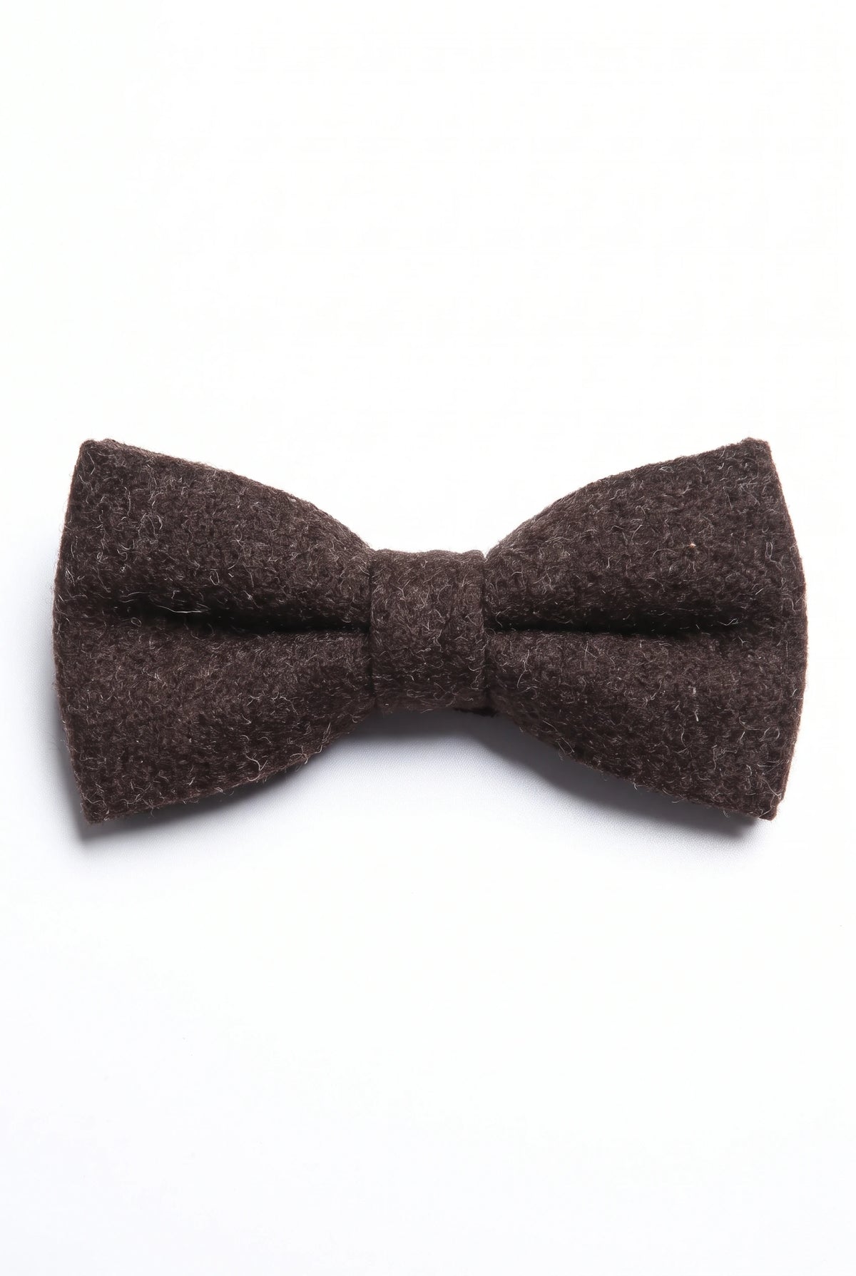 Schwarze Herrenfliege aus Tweed-Wollmischung