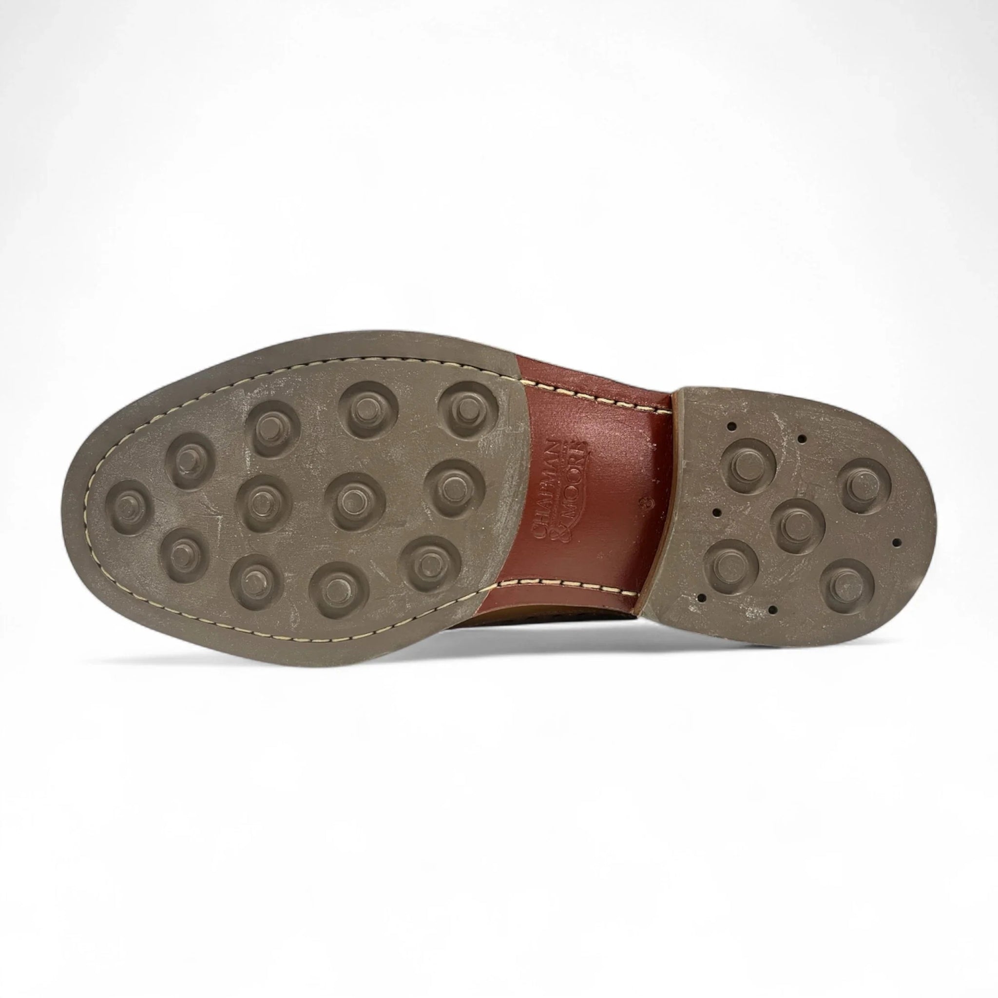 Braune Brogue-Schuhe für Herren aus Leder