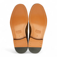 Braune Herren-Brogue-Oxford-Schuhe aus Leder mit Flügelkappe