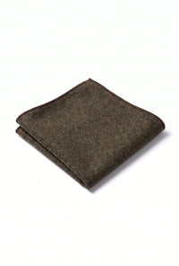 Einstecktuch aus braunem Tweed für Herren