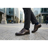 Klassische Oxford-Schnürschuhe für Herren mit Kappe