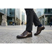 Klassische Oxford-Schnürschuhe für Herren mit Kappe