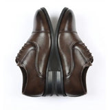 Klassische Oxford-Schnürschuhe für Herren mit Kappe