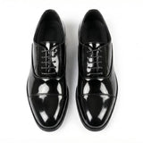 Klassische Oxford-Schnürschuhe für Herren mit Kappe