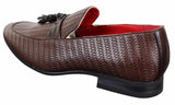 Mens Classic Tassel PU Leather Loafers