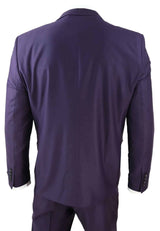 Mens Deep Purple 3 Piece Suit