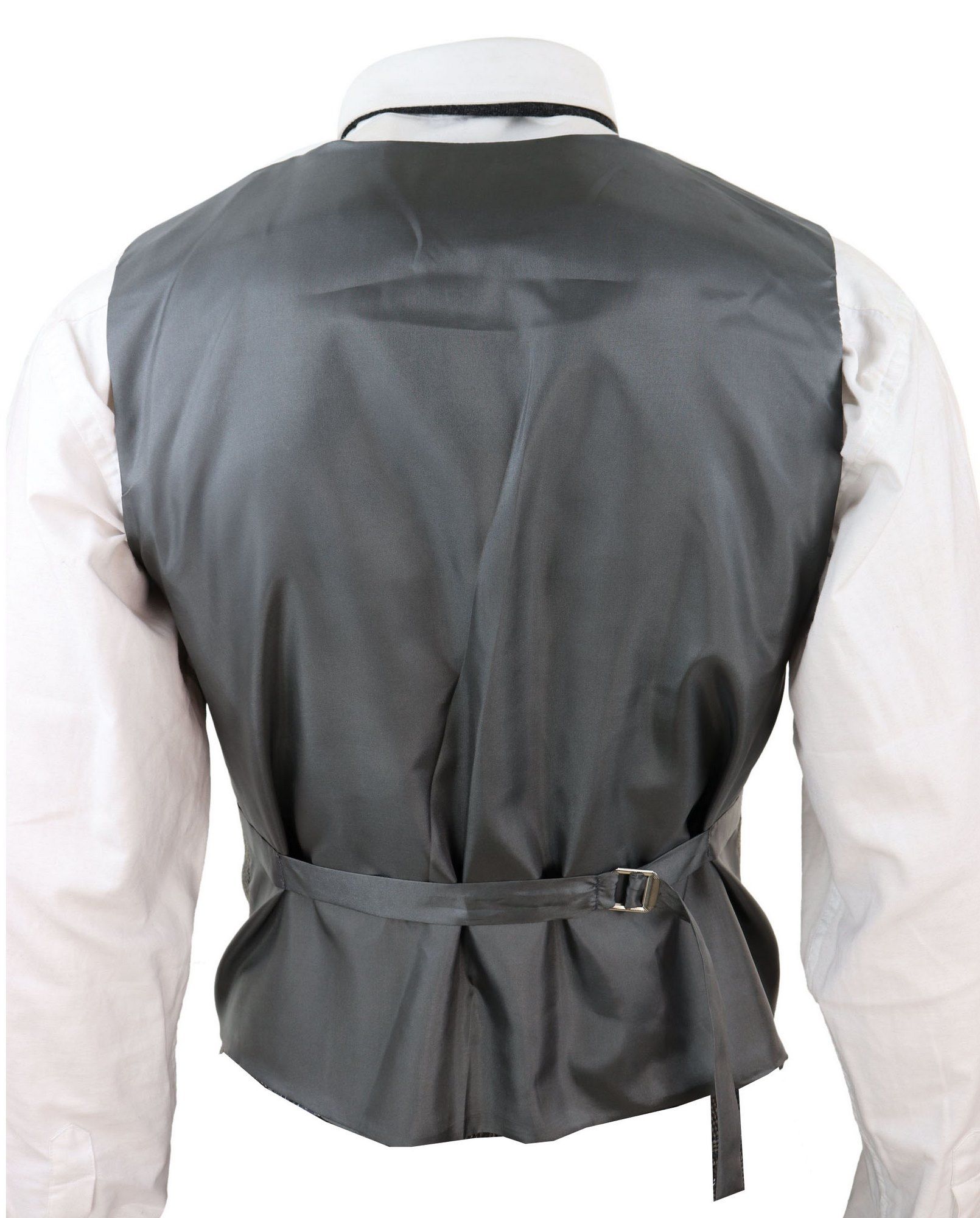 Mens Double Breasted Tweed Waistcoat