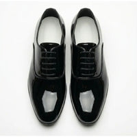 Herren-Oxfordschuhe aus Lackleder