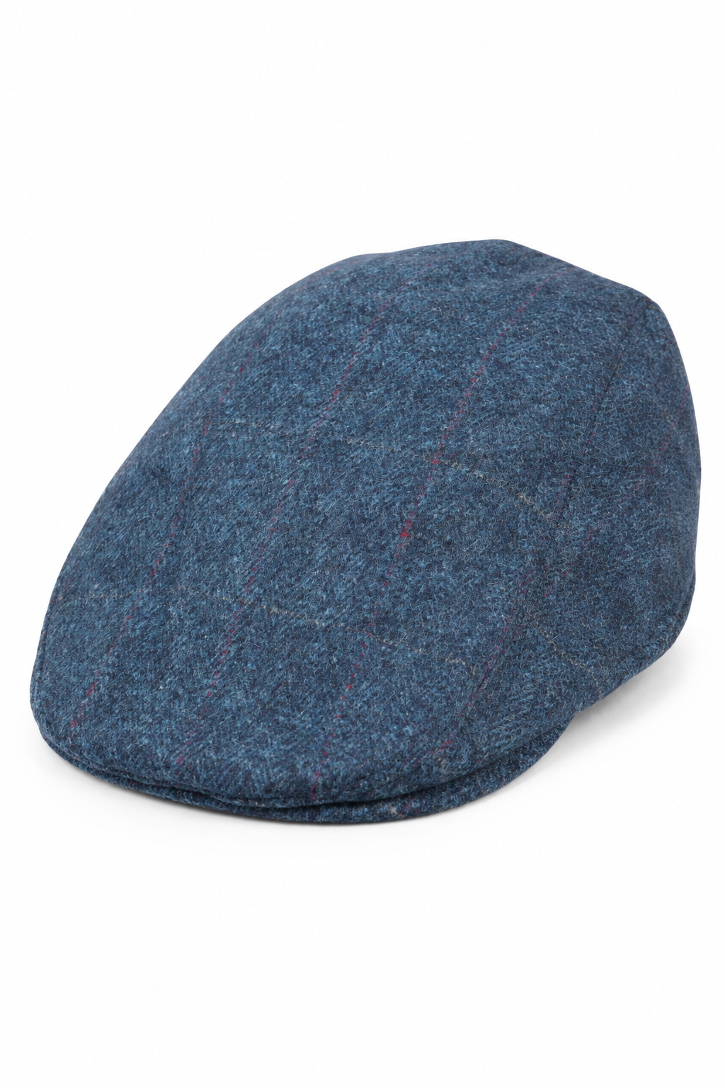 Herren Grandad Baker Flache blaue Kappe 8 Panel Tweed Vintage Klassisch Smart Casual 1920er