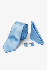 Herren-Krawatten-Set in Hellblau