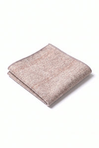 Einstecktuch für Herren, hellrosa, aus Tweed-Wollmischung