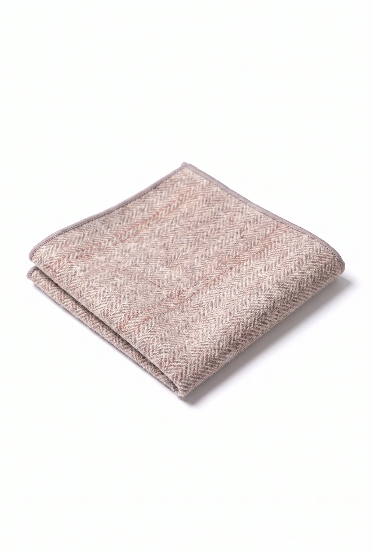 Einstecktuch für Herren, hellrosa, aus Tweed-Wollmischung