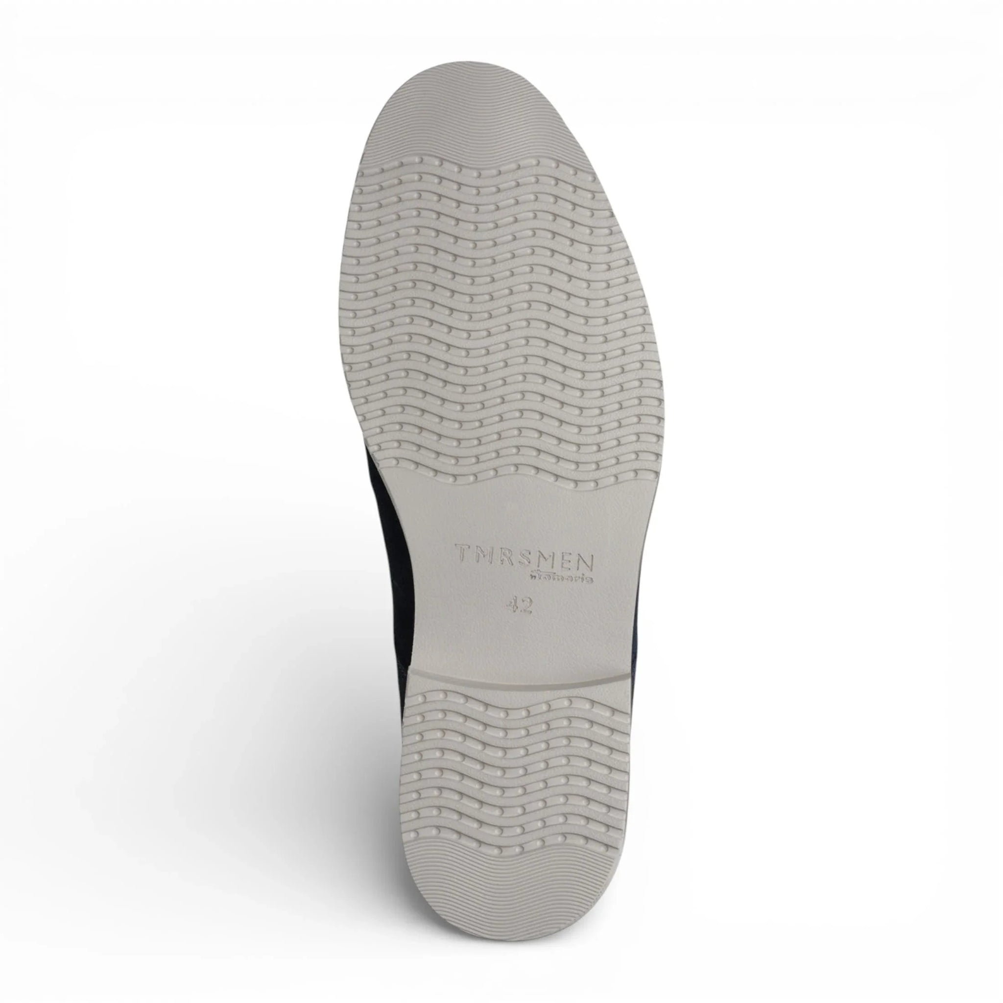 Herren-Derbyschuhe aus marineblauem Wildleder mit schlichter Zehenpartie