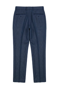 Arthur - Birdseye Navy Hose für Herren