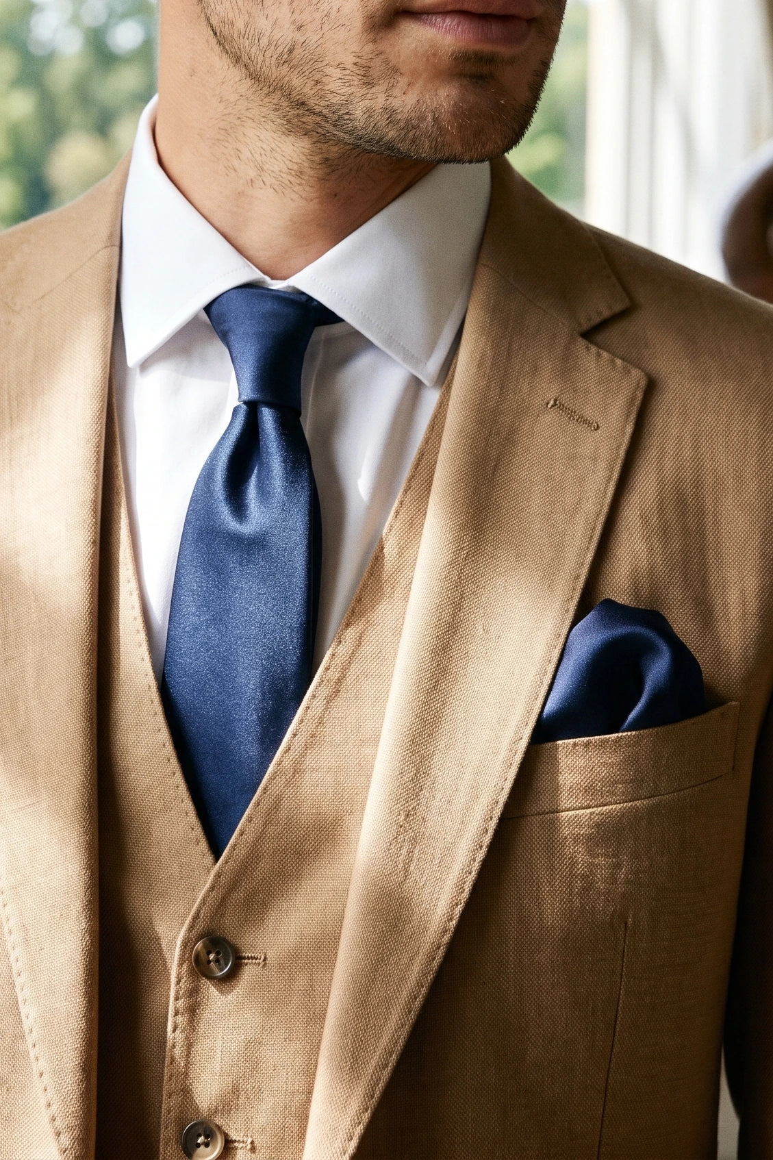 Herren-Krawatten-Set in Marineblau